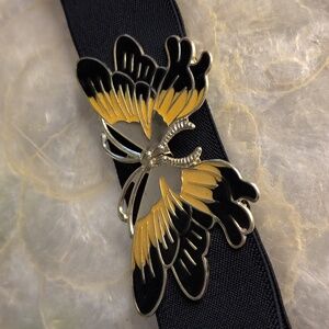 Vintage Butterfly Stretch Belt